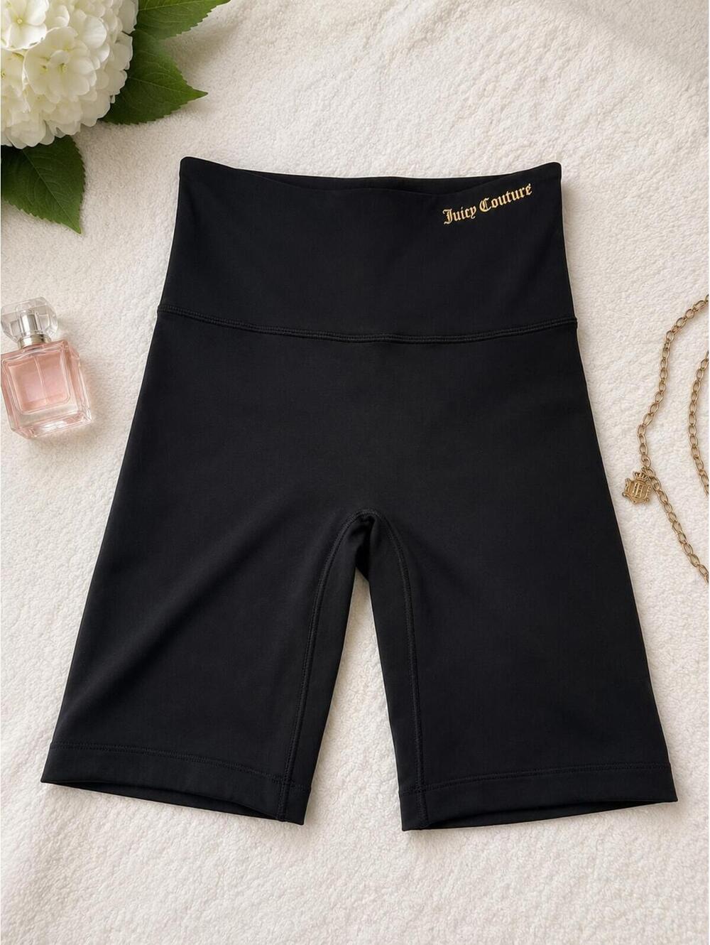 Juicy Couture Black Seamless Shapewear Shorts Smoothing Compression Size Large